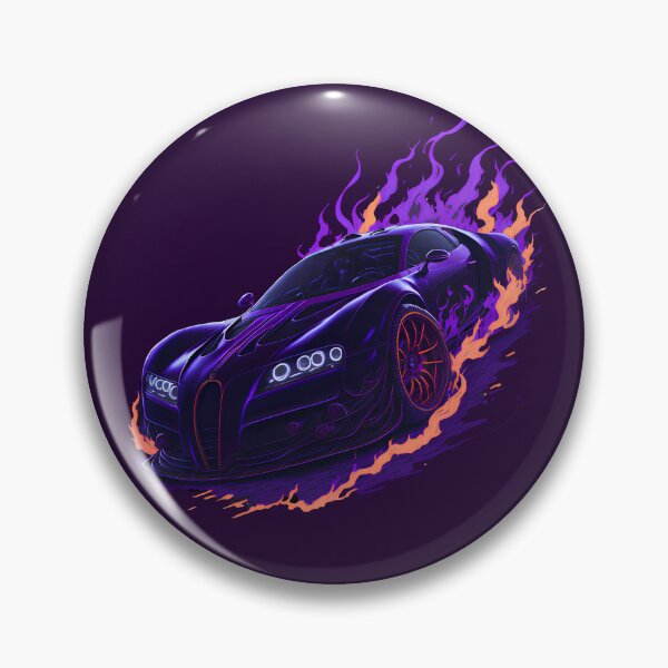 Item preview, Purple Flaming Ferrari Sport Car designed and sold by hassanjnoub.