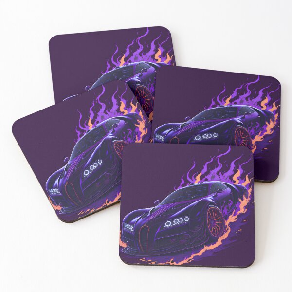 Item preview, Purple Flaming Ferrari Sport Car designed and sold by hassanjnoub.