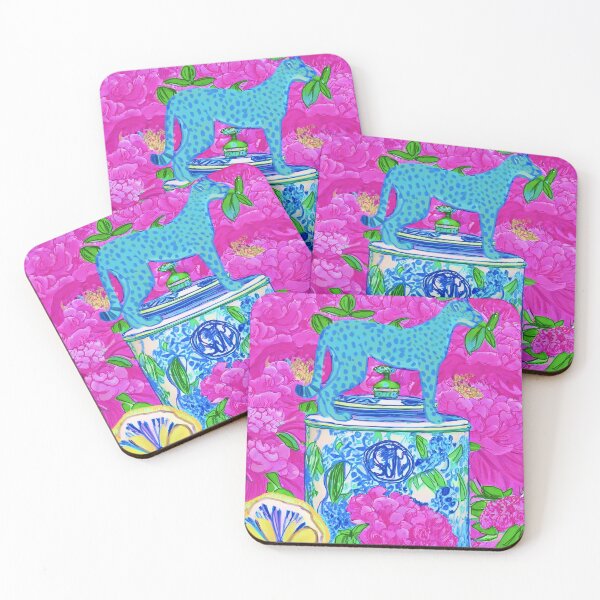 Item preview, Blue panther in peony garden designed and sold by SophieClimaArt.