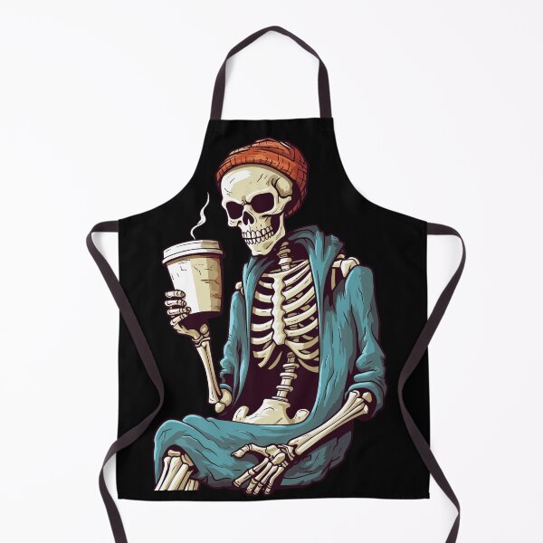 Item preview, Hipster Skeleton with Coffee: Quirky and Cool Artwork designed and sold by QualityQuest.