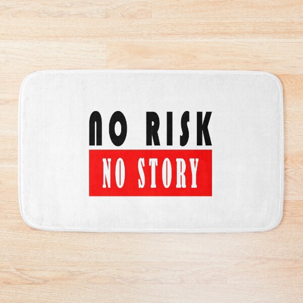 Item preview, NO RISK NO STORY BLACK and RED designed and sold by PsychoLifestyle.