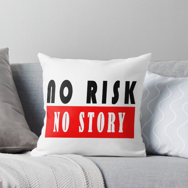 Item preview, NO RISK NO STORY BLACK and RED designed and sold by PsychoLifestyle.