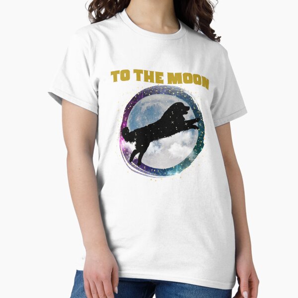To The Moon Dog in Space Classic T-Shirt