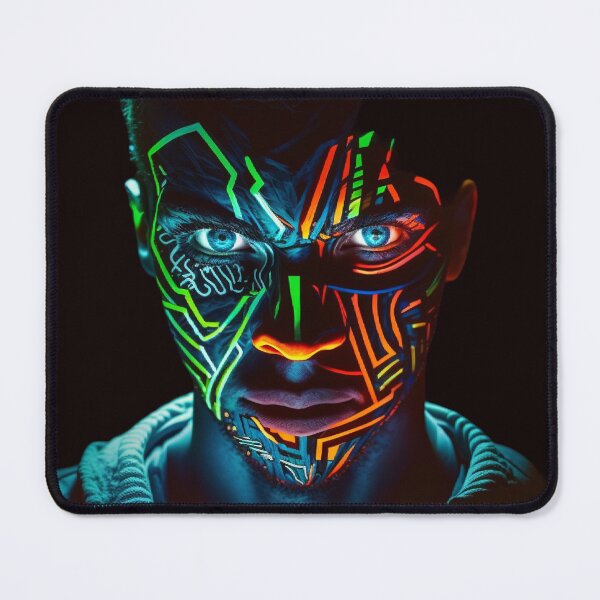 Item preview, Neon-infused portrait of a person designed and sold by iDezine GD.