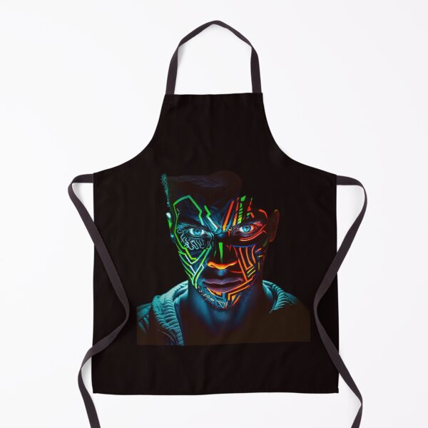 Item preview, Neon-infused portrait of a person designed and sold by iDezine GD.