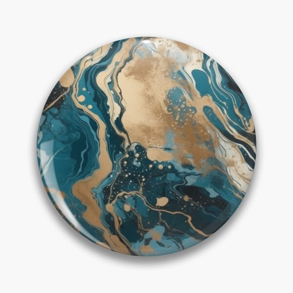 Item preview, Blue And Black Marble Pattern  designed and sold by PixaBella.
