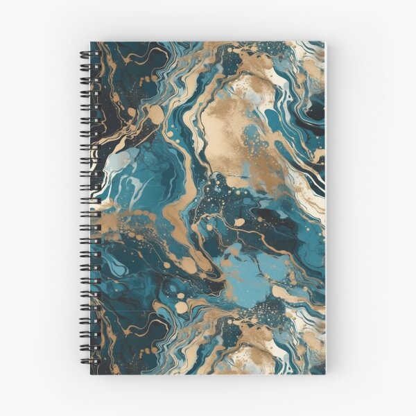 Item preview, Blue And Black Marble Pattern  designed and sold by PixaBella.