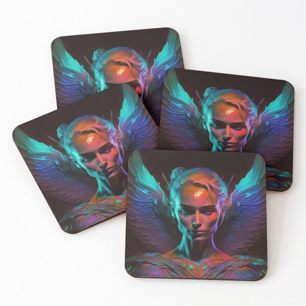 Item preview, Neon-infused portrait of a person designed and sold by iDezine GD.