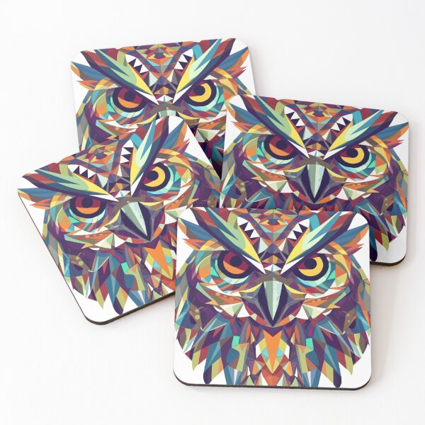 Item preview, Polygon Owl: Geometric Artistry with Majestic Charm designed and sold by QualityQuest.
