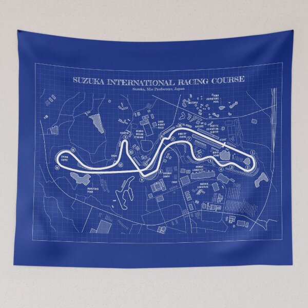Aperçu de l'œuvre Suzuka International Racing Course (Blueprint) créée et vendue par BGALAXY.