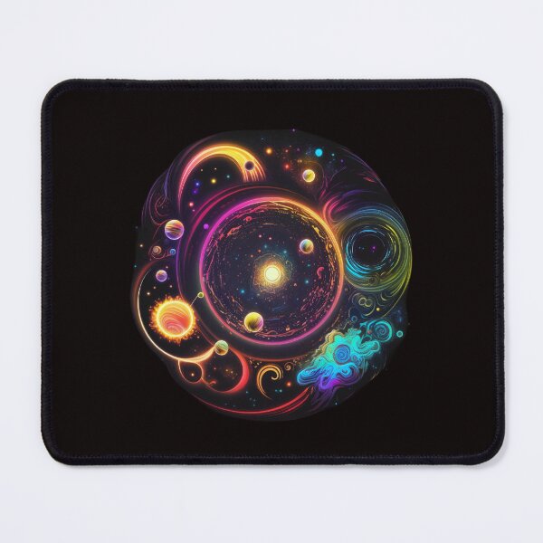 Item preview, Neon-inspired design of a colorful abstract galaxy designed and sold by iDezine GD.