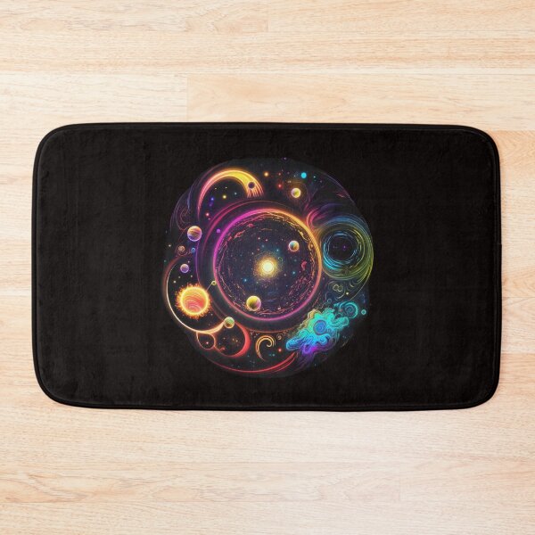 Item preview, Neon-inspired design of a colorful abstract galaxy designed and sold by iDezine GD.