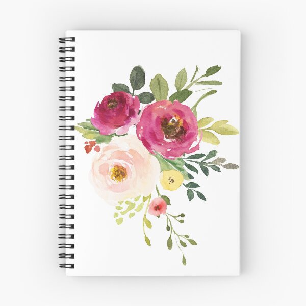 Item preview, Pink Burgundy Floral Watercolor Bouquet designed and sold by junkydotcom.