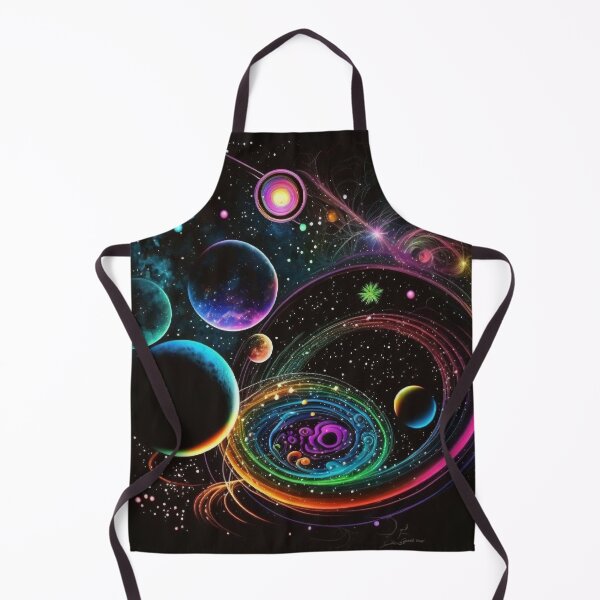 Item preview, Neon-inspired design of a colorful abstract galaxy designed and sold by iDezine GD.