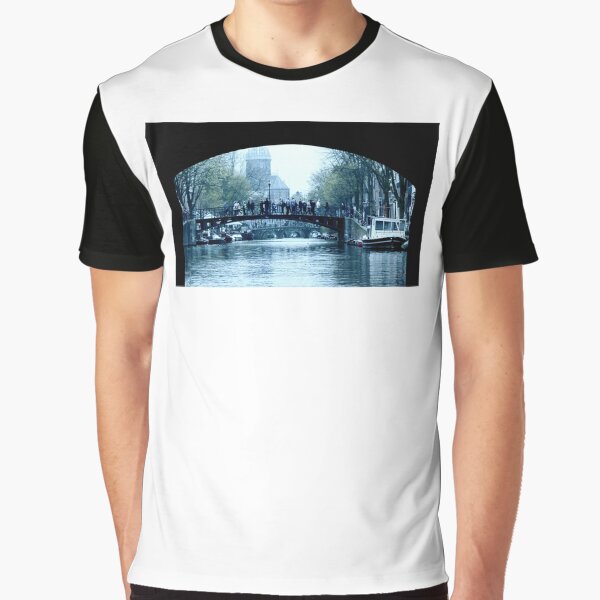 Item preview, Amsterdam city view of canals bridge and buildings  designed and sold by marghe41.