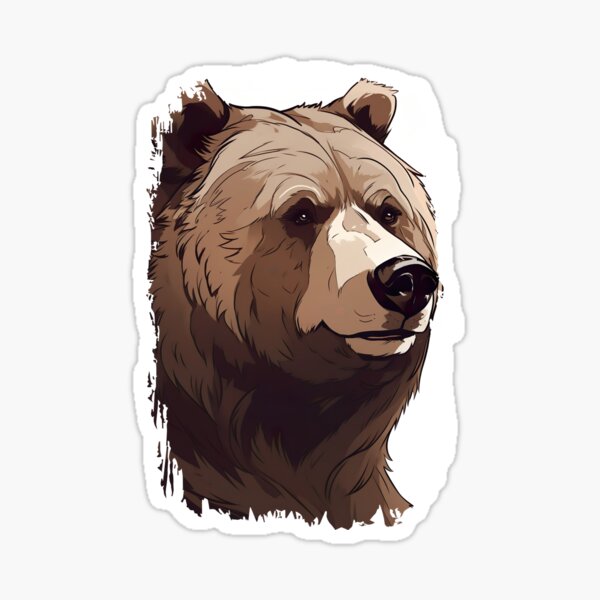Bear Alpha Spinning Sticker