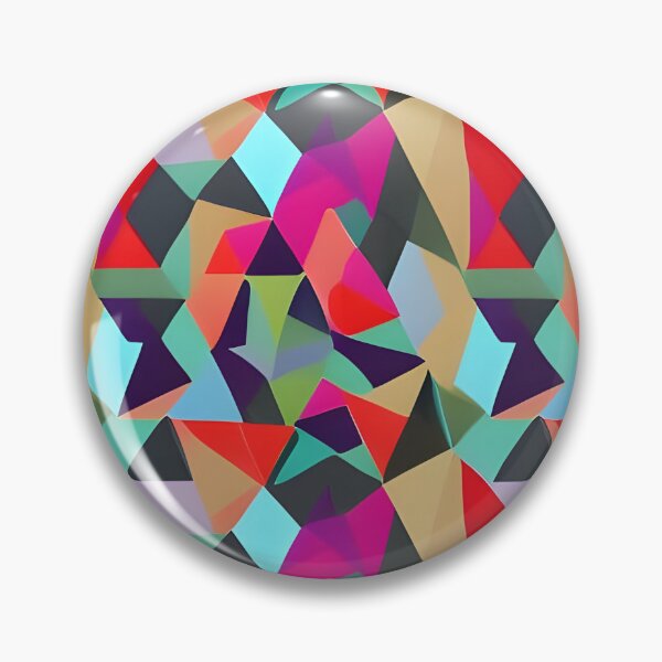 Item preview, Pattern of colored triangles artwork designed and sold by brandway.