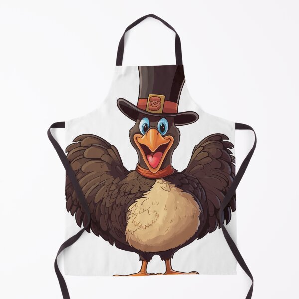 Item preview, Smiling Turkey in a Tall Hat: Cheerful and Playful Illustration designed and sold by QualityQuest.
