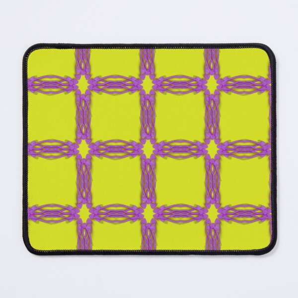 Item preview, Purple Mushroom patch -yellow Cross Funky pattern - Watercolors illustrations designed and sold by JewelsNova.