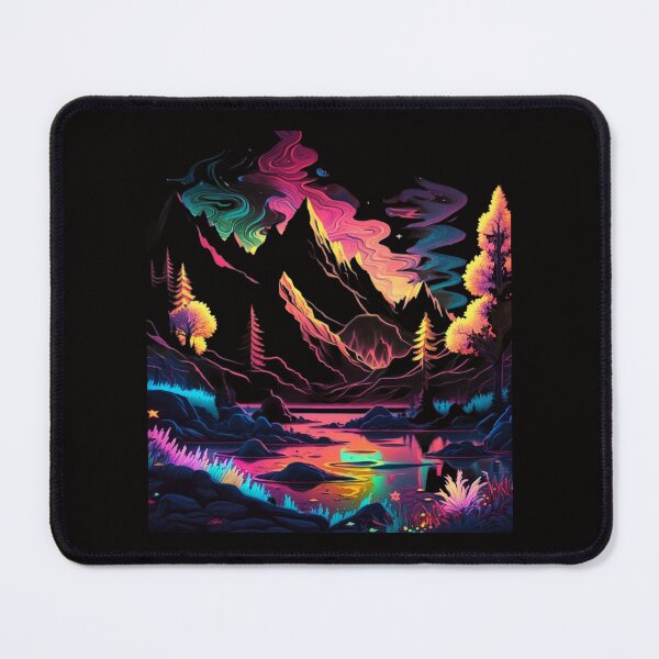 Item preview, Neon-inspired design of a abstract landscape designed and sold by iDezine GD.