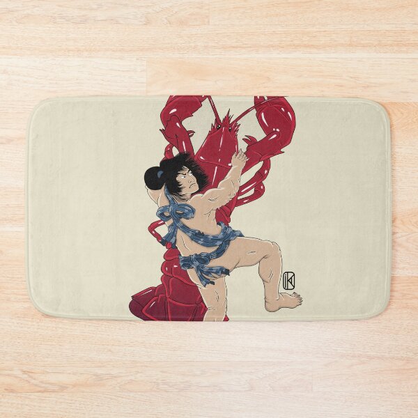 Item preview, A samurai capturing a lobster (Ukiyoe) designed and sold by KaishoDesign.