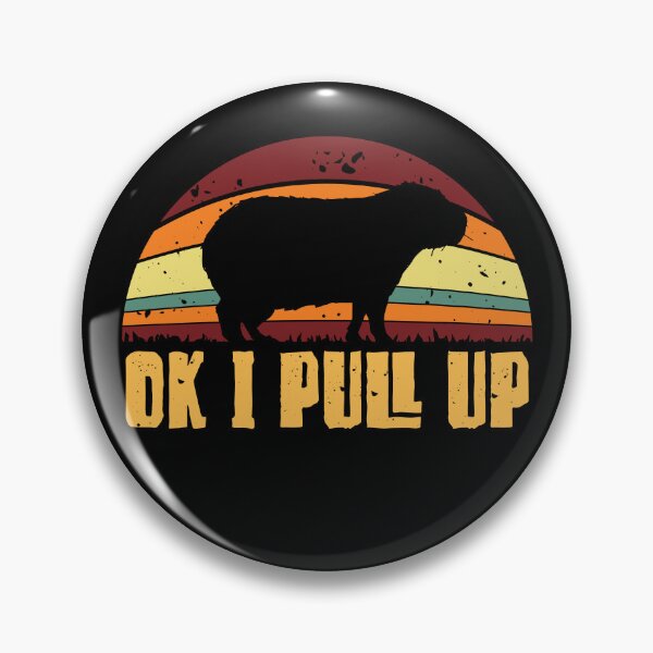Item preview, Retro Ok I Pull Up - Capybara designed and sold by Whimsical  Thinker.