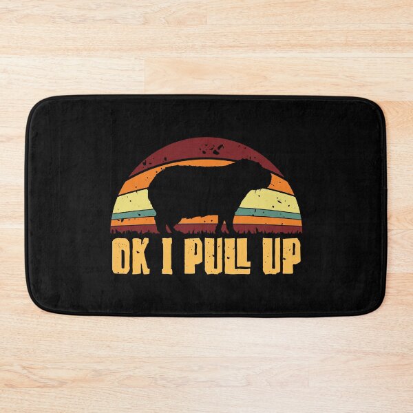 Item preview, Retro Ok I Pull Up - Capybara designed and sold by Whimsical  Thinker.