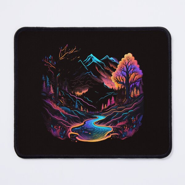 Item preview, Neon-inspired design of a abstract landscape designed and sold by iDezine GD.
