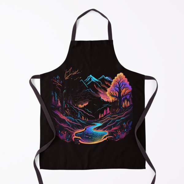Item preview, Neon-inspired design of a abstract landscape designed and sold by iDezine GD.