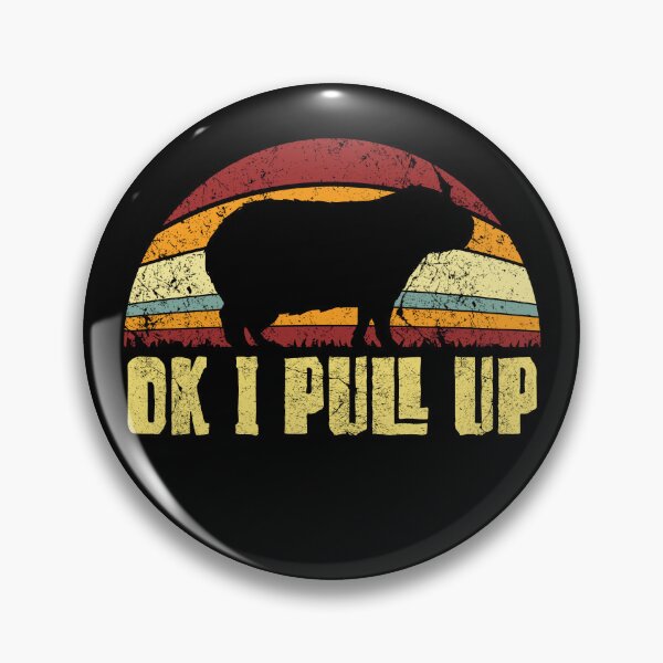 Item preview, Vintage Retro Ok I Pull Up - Capybara  designed and sold by Whimsical  Thinker.