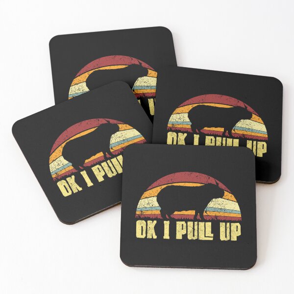 Item preview, Vintage Retro Ok I Pull Up - Capybara  designed and sold by Whimsical  Thinker.