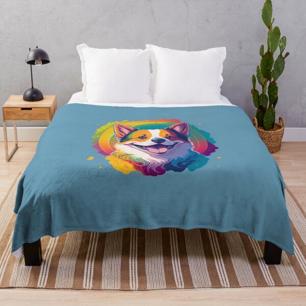 Item preview, Cute Corgi Dog Colorfull Rainbow designed and sold by K-Art-Design.