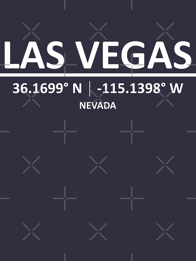 Las Vegas Nevada LV Strip Casino Coordinates' Men's T-Shirt