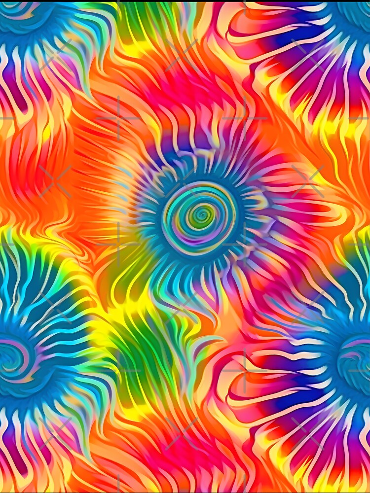 Abstract rainbow coloured tie dye pattern Vector Image