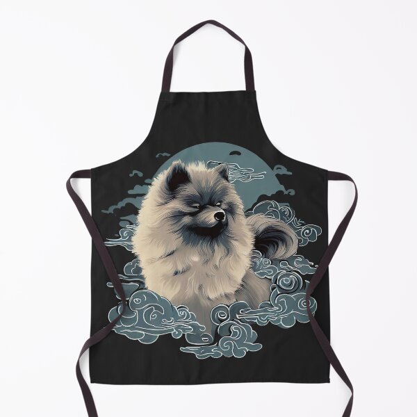 Item preview, Keeshond in Ukiyo-e Art of Serenity in the Clouds  - Dogs Portrait designed and sold by Woof-n-Wear.