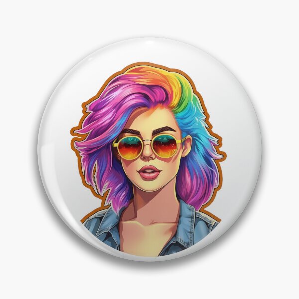Item preview, Rainbow Proud Girl - Christin designed and sold by AdiRemba.