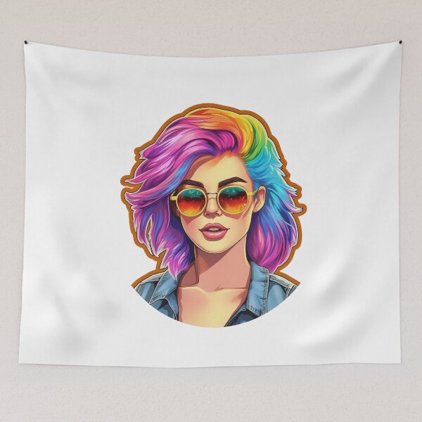 Item preview, Rainbow Proud Girl - Christin designed and sold by AdiRemba.