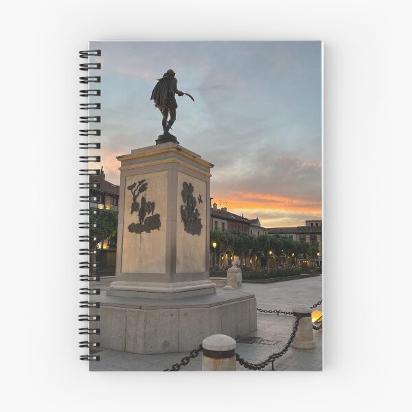 Item preview, Plaza Cervantes de Alcala de Henares statue at sunset designed and sold by Ponted.