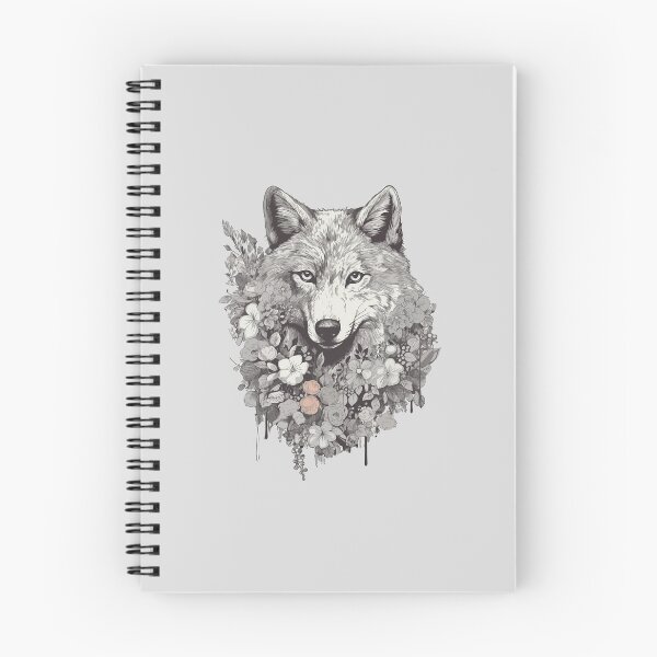 Item preview, Floral Illustration - Trash Polka Inspired - Grey Wolf designed and sold by brindled.