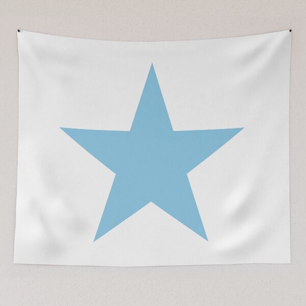 Item preview, Sola ESTRELLA AZUL BEBÉ sobre un fondo BLANCO designed and sold by RachelMacht.