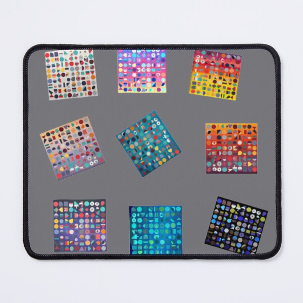 Item preview, Pack of 9 stickers colorful squares with geometric figures designed and sold by JaroDesign2023.