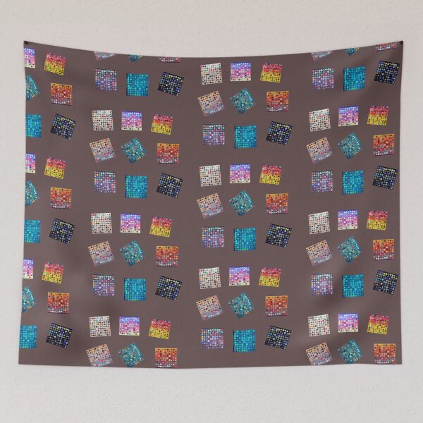 Item preview, Pack of 9 stickers colorful squares with geometric figures  designed and sold by JaroDesign2023.