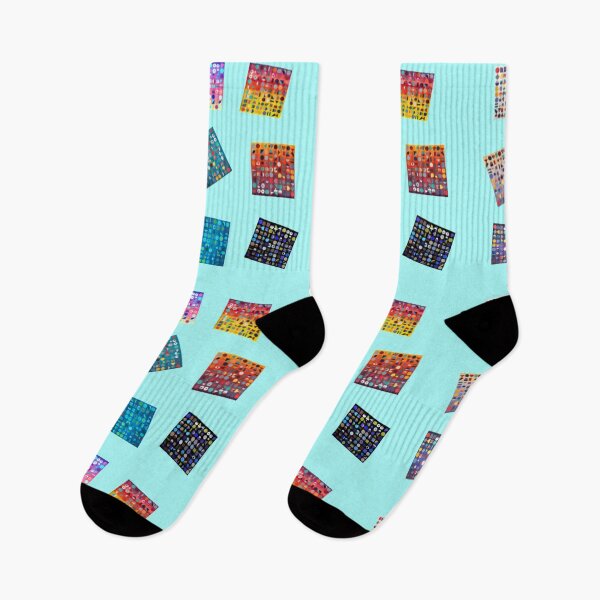 Item preview, Pack of 9 stickers colorful squares with geometric figures  designed and sold by JaroDesign2023.