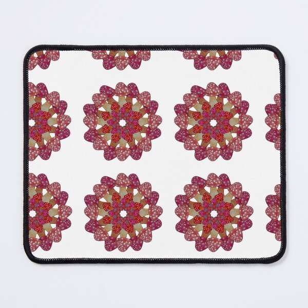 Item preview, Mushroom mandala spotted red and white mushrooms - Watercolors illustrations designed and sold by JewelsNova.