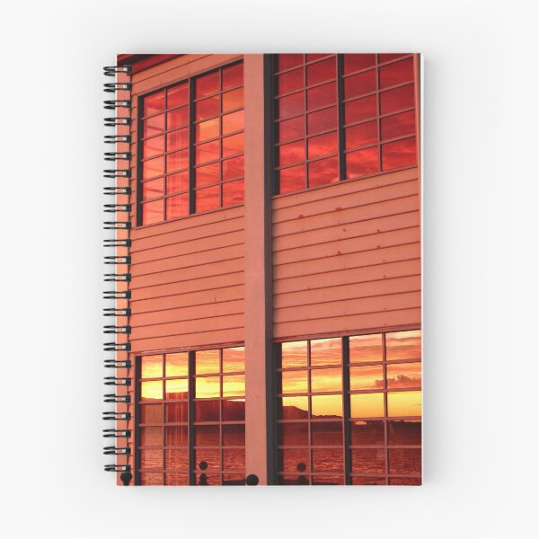 Item preview, sunset reflections in windows at Stanley designed and sold by Gaylene Norton.