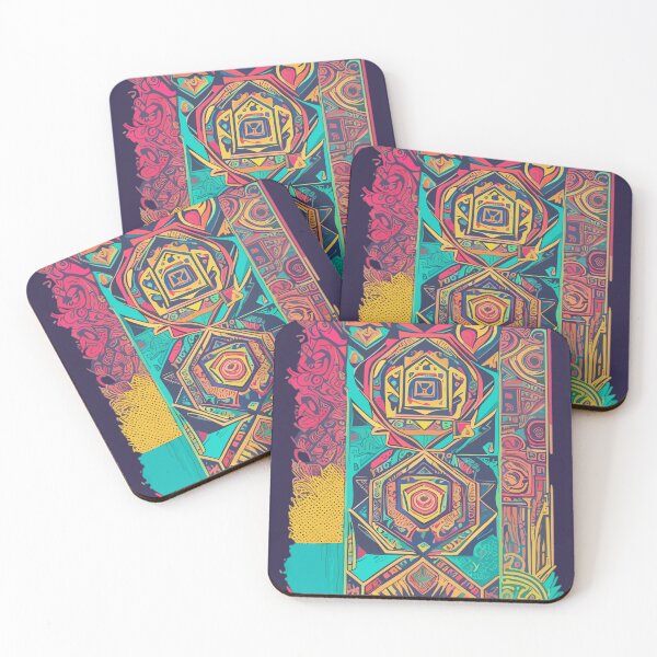 Item preview, Aztec mural designed and sold by PrintsCreativ.