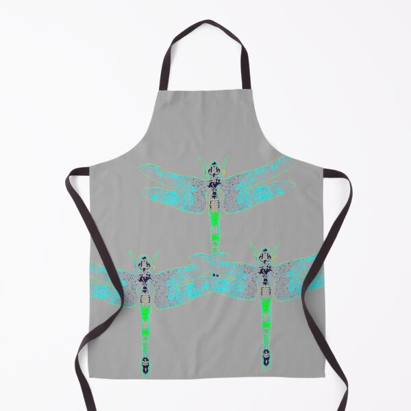 Item preview, BLUE-GREEN TRANSPARENT DRAGONFLIES GREY ART designed and sold by sharlesart.