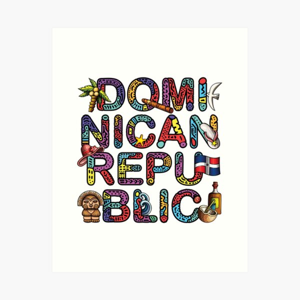 Aperçu de l'œuvre "Culture dominicaine" Capturez l'essence vibrante de la République dominicaine avec ce design qui célèbre sa beauté et sa diversité. Le cadeau parfait pour ceux qui aiment le charme des Caraïbes. créée et vendue par YulayDesign.