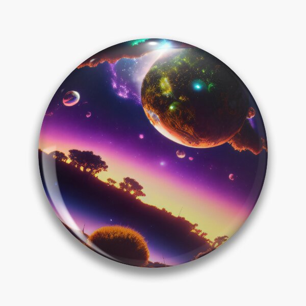 Artikelvorschau, Exoplanet Gliese 581A sureal, fiktiv, bunt. entworfen und verkauft von ArtCreator2023.