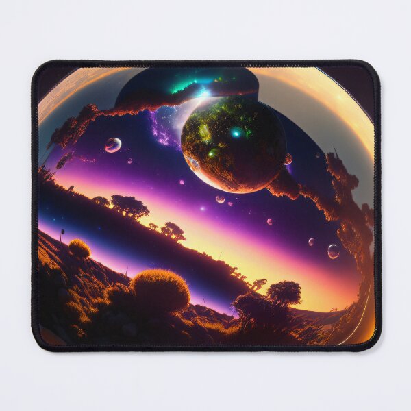 Item preview, Exoplanet Gliese 581A sureal, fictional, colorful. designed and sold by ArtCreator2023.